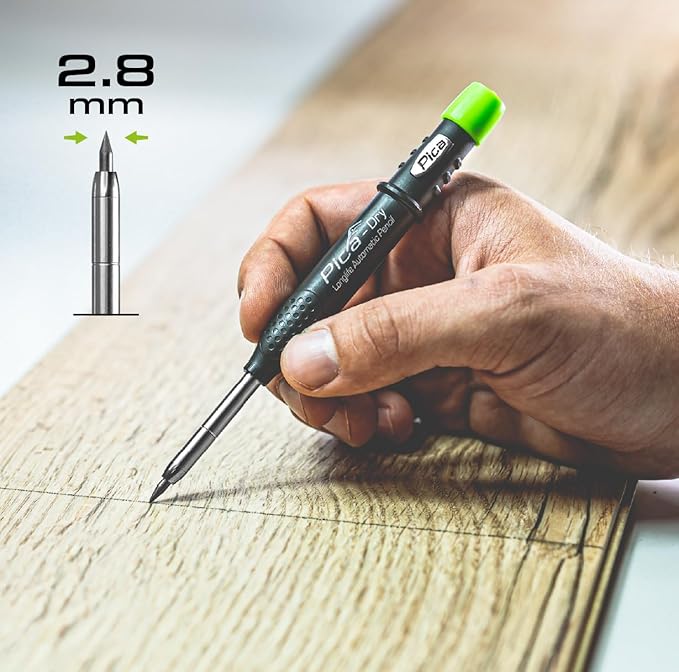 Pica -30405 Pack Dry 3030 + Caja Minas 4050 | With sharpener and retaining clip, special leads hardness H (10 x graphite H), refillable, dust and moisture protection.