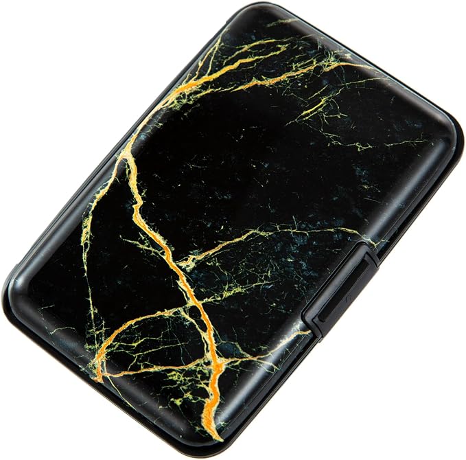 Credit Card Holder Small RFID Blocking Wallet Business Metal Slim Mini Aluminum Hard Case for Women Men