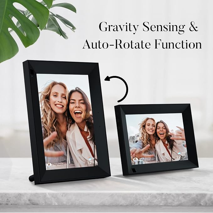 Digital Photo Frame 10.1 Inch WiFi Digital Picture Frame with 1280 * 800 IPS Full HD Touchscreen, Humblestead 32GB WiFi Smart Frame Share Photos and Videos Instantly from Anywhere via AiMOR App