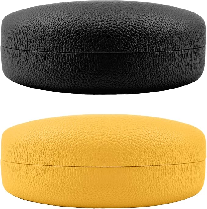 CHZZMS 2 PACK Large Hard Shell Sunglasses Case, Protective Case For Sunglasses and Eyeglasses