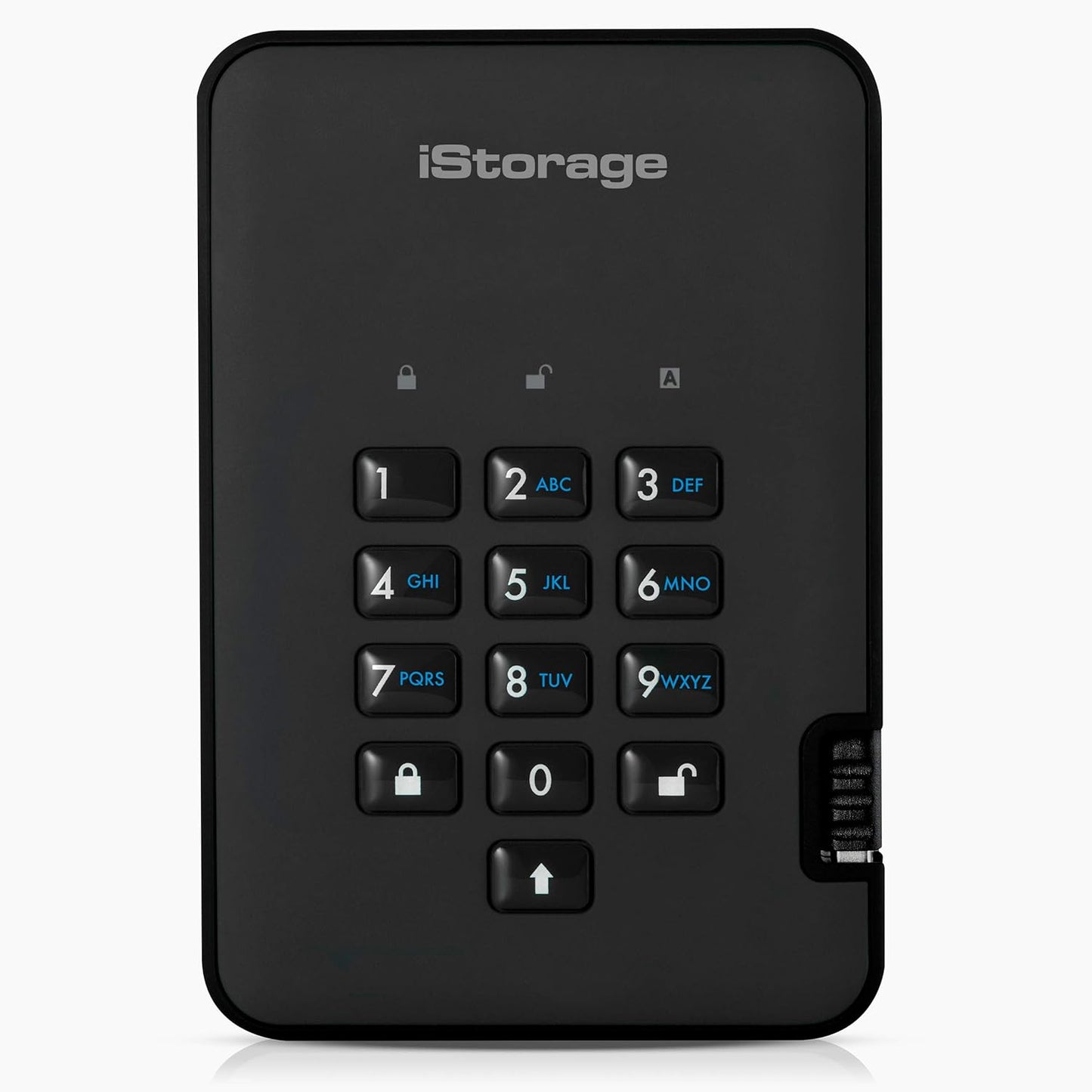 iStorage diskAshur2 HDD 500 GB | Secure Portable Hard Drive | Password Protected | Dust/Water-Resistant | Hardware Encryption