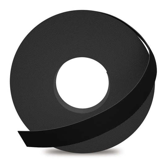 GSCIT Club Black Edge Banding, 3/4 inch x 100ft Melamine Edge Banding with Hot Melt Adhesive Preglued Cabinet Edge Banding Flexible Black Veneer Edging