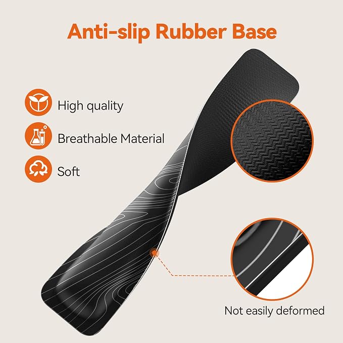 TECKNET Wrist Rest for Computer Keyboard Ergonomic, 1 in Thick, 17x3.3 in | Thicken Memory Foam, Typing Pain Relief, Wrist Support Pad for Keyboard, Comfort for Home/Office/Work, Anti-Slip Rubber Base