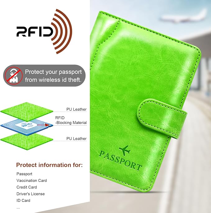 Passport Holder for Travel Essentials Wallet Cover Case Women Men Gift | Passport Holder for Travel Cruise Essentials, Passport Wallet Cover Case Women Men Travel Gifts