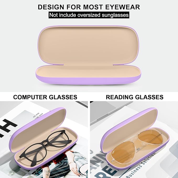 Eyeglasses Case, Hard Shell Protective Case for Glasses, Unisex for Women Men