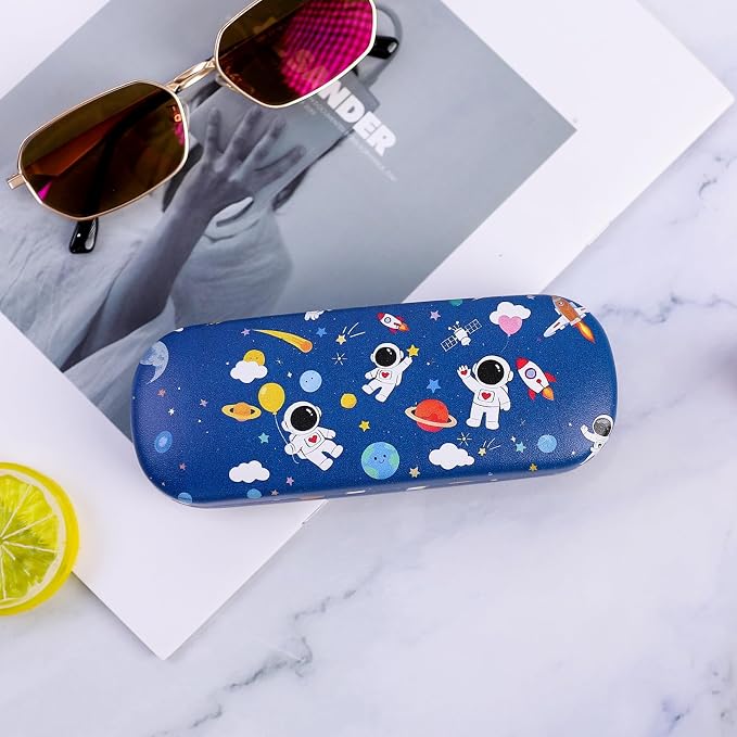 PERFECTSIGHT Hard Shell Eyeglasses Case, Kawaii Protective Glasses Case for Kids, Cute Eyeglass Case for Women Men Girls