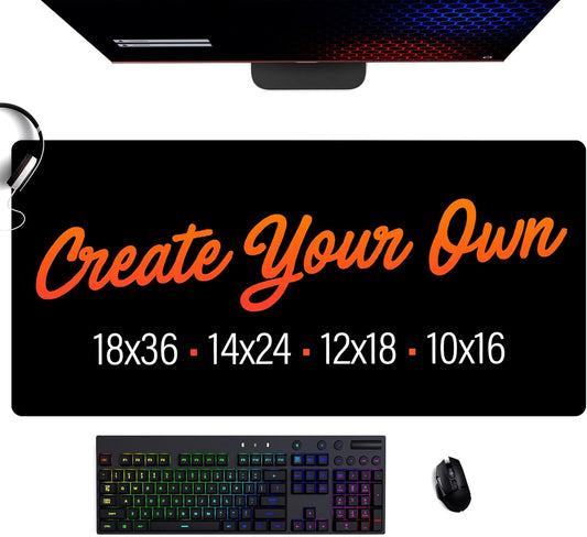 Custom Desk Mat – Personalized Desk Pad with Photo, Text, or Logo | 12x18” Neoprene Mat for Work, Gaming & Home Office