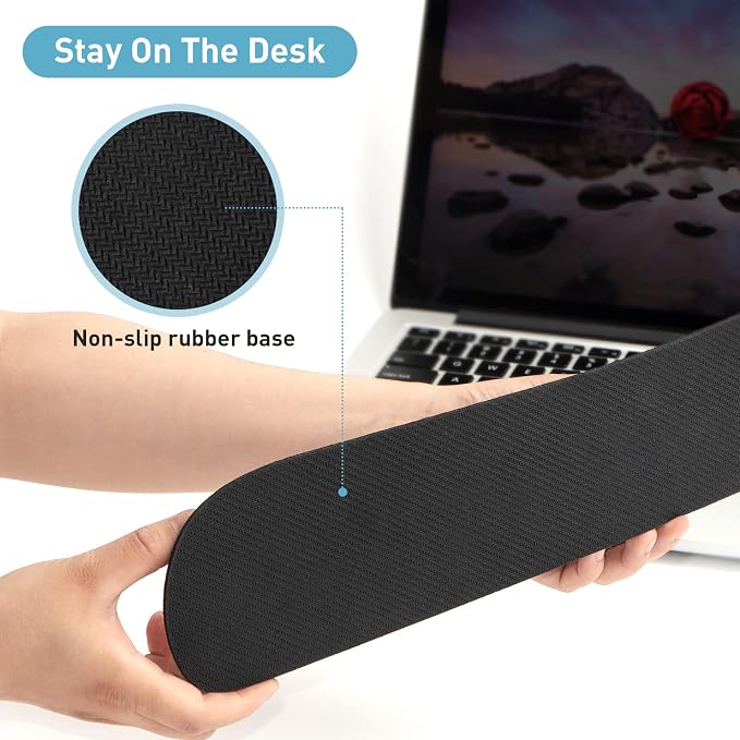 Yolanda Keyboard Wrist Rest Memory Foam, Easy Typing Pain Relief, Keyboard Mouse Pad Set for Computer, Laptop, Home & Office | Easy Typing Pain Relief, Keyboard Mouse Pad Set for Computer, Laptop, Home & Office
