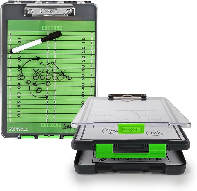 Dexas Clearview Clipcase clipboard13.75 X 9.5 in, Green. See Papers Clearly Outdoors, Stay Organized and Dry. Ideal for Coaching, Teaching, homeschooling, Art, Trades, and Medical pros (Pack of 6)