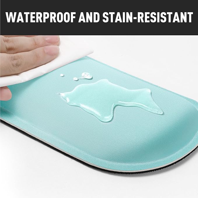 Gimars Upgrade Enlarge Silky Gel Memory Foam Keyboard Wrist Rest, Wrist Rest for Computer Keyboard, Ergonomic Mouse pad Rests for Typing Pain Relief, Wrist Support for Office, Gaming, Blue Gradient