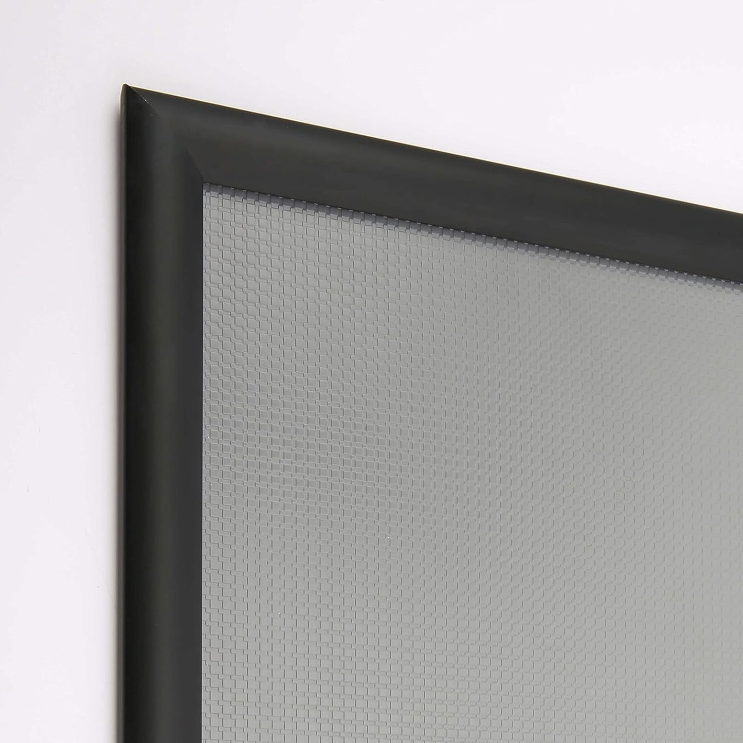 M&T Displays Free Standing Magazine Brochure Document Sign Holder Literature Racks Stand Aluminum Body Black 8.5x11 Inch Snap Poster Frames and 3 Pcs Steel Shelves with 6x(8.5x11) Display Capacity