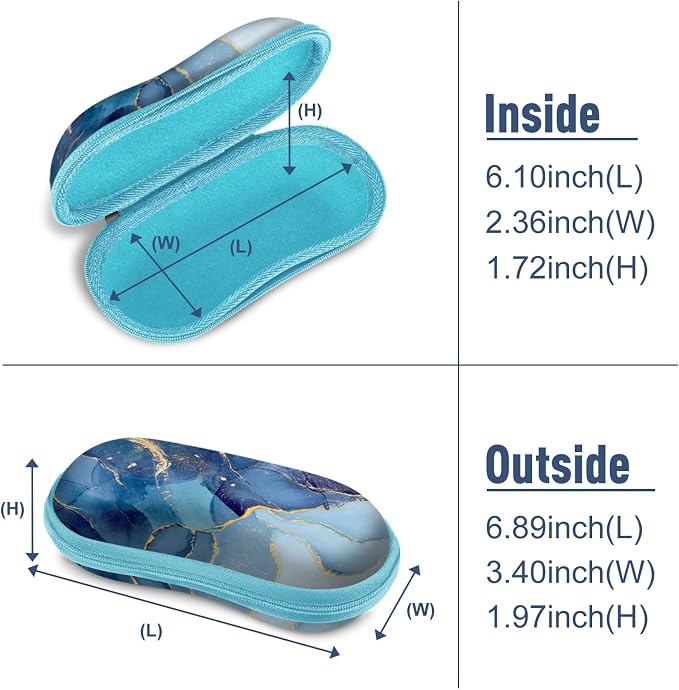 FINTIE Sunglasses Case, Hard EVA Shell Shockproof Sport Glasses Case with Metal Carabiner Travel Zipper Eyeglasses Holder