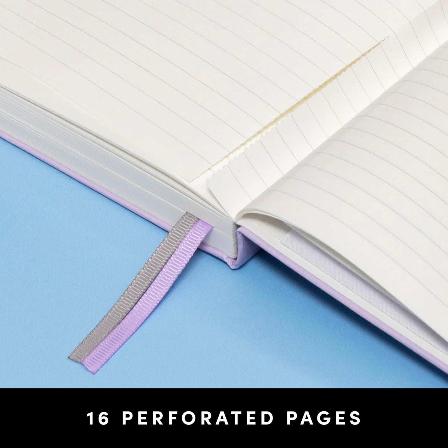 PAPERAGE Lined Journal Notebook, (Navy), 252 Pages, Medium 5.6 in x 8 in - 100 GSM Thick Paper – Hardcover Journaling Notebook for Work, School & Note Taking