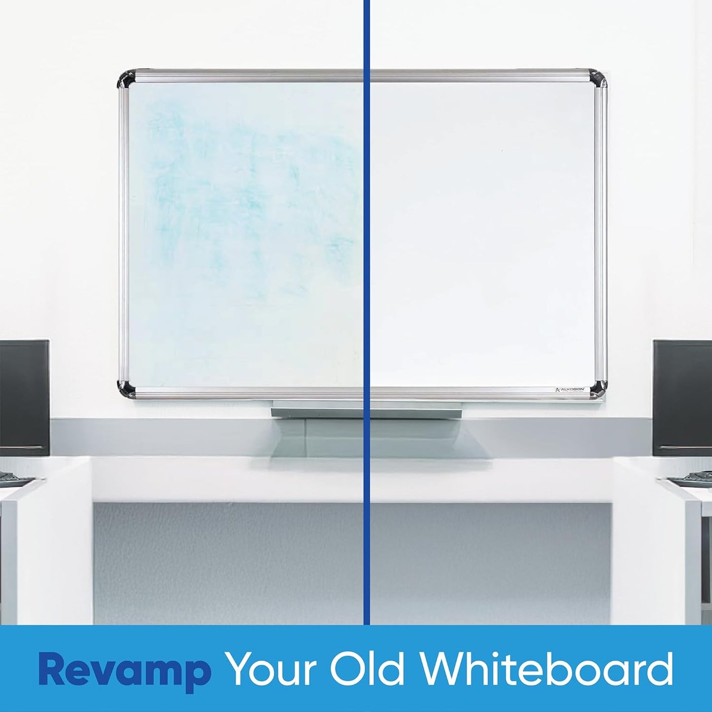 Dry Erase Sticker for Wall, 80" x 18" No Ghosting Peel and Stick White Board Roll, Stain-Proof Self-Adhesive Whiteboard Paper for Home, Office, Classroom