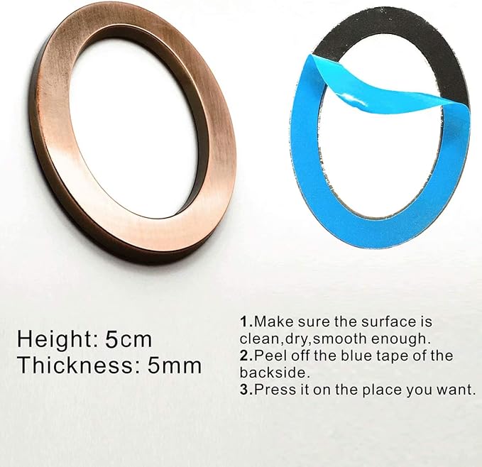 10 Pack Mailbox Numbers 0-9, 2 Inch High, Door Address Numbers Stickers for Apartment, House, Room, Office, Cars, Trucks, Bronze Plating Process Number Sign