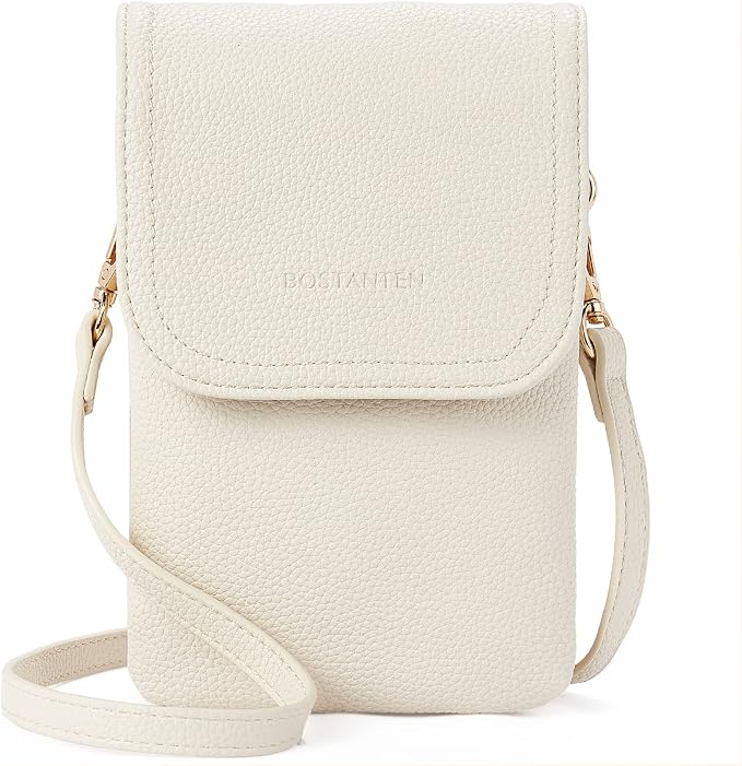 BOSTANTEN Small Crossbody Bag for Women Designer Cell Phone Purse | Vegan Leather, Multiple Pockets, Card Slots, Compact Size for Phone, Cards and Keys, Daily Travel Shopping Use