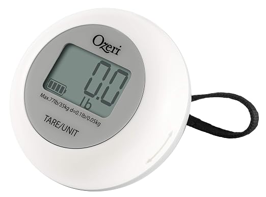 Ozeri Luggage Scale, with Twist-and-Go Battery-Free Charging, Travel Scale | Completely battery-free; simply twist to charge and power on and avoid last-minute overweight luggage charges at airports.
