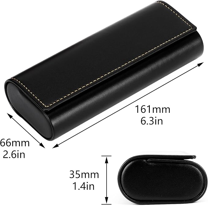 Vemiss Hard Shell Eyeglass Cases, Lightweight Portable Glasses Case for Women Men