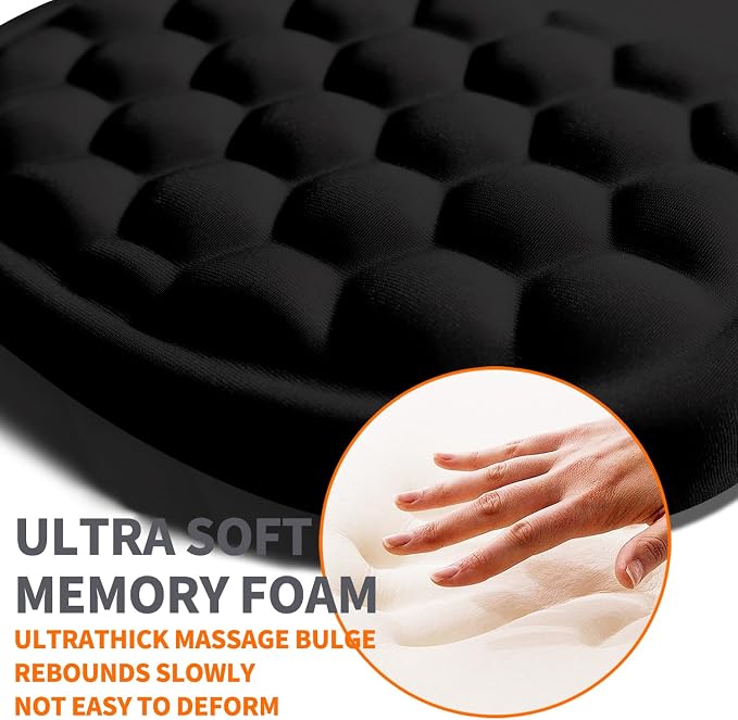 Ergonomic Joint Wrist Support Mouse Pad with Memory Foam Cushion Massage Bump, Carpal Tunnel Pain Relief Mousepad Slope Design for Wrist Rest, 11.8x7.9 in, But Did You Document It