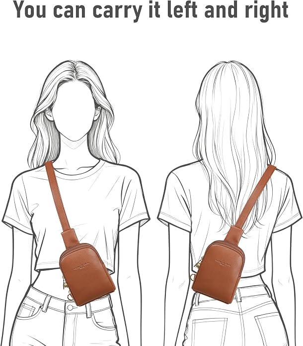 Lightweight Small Crossbody Sling Bag for Women | Mini Travel Purse,Multi-pocket with Card Slots,Durable Vegan Leather,Everyday Carry