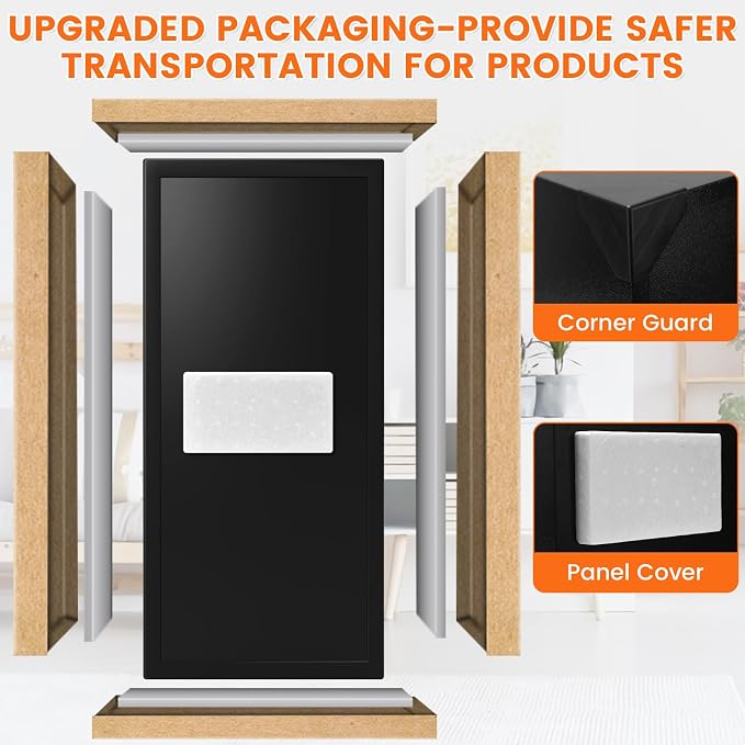 31.5"H Large Safe Box for Home & Office | 8.0 Cu Ft Heavy Carbon Steel Safe | Electronic Combination Lock | Double Safer - Add A4 Fire Waterproof Bag & Built-in Lock Box | Wall & Floor Mount for Valuable