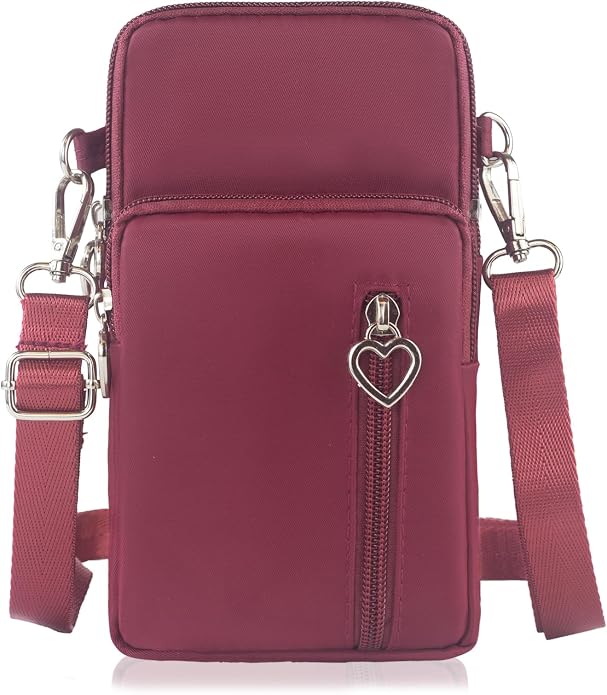 Small Crossbody Bag for Women - Mini Phone Purses with Crossbody Strap and Wallet - Nylon Arm Bag