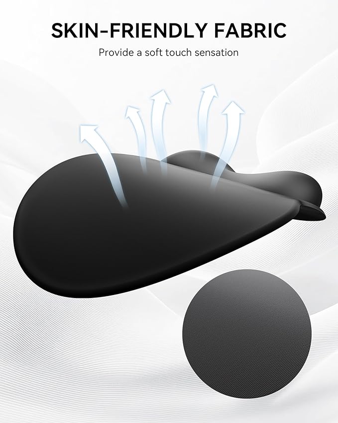 Mouse Pad with Wrist Rest for Desktop Large Ergonomic Mouse Mat(Black) | 10.6''L x 9''W Size, Gel Wrist Support, Non-slip Base, Washable Surface, Laptop Mousepad