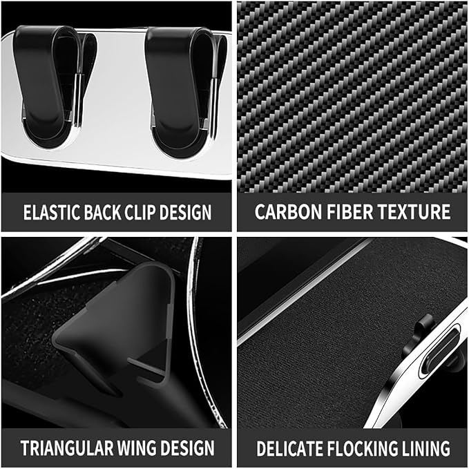 GDQ Sunglass Holder for Car Visor Clip Glasses Case Car Sunglasses Case for Car Sun Visor Glasses Storage Box Car Sunglass Holder Car Visor Accessories Universal for SUV Sedan Truck