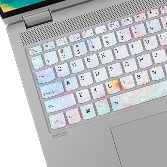 Keyboard Cover for Lenovo Yoga 7i 15.6" 16", Ideapad 3/Idepad 3i/Ideapad 5/Ideapad 5 15.6 17.3, Lenovo Flex 5 15.6, Yoga Slim 7 15, ideaPad Slim 7 15.6, ThinkBook 15/15P G2 G3 G4