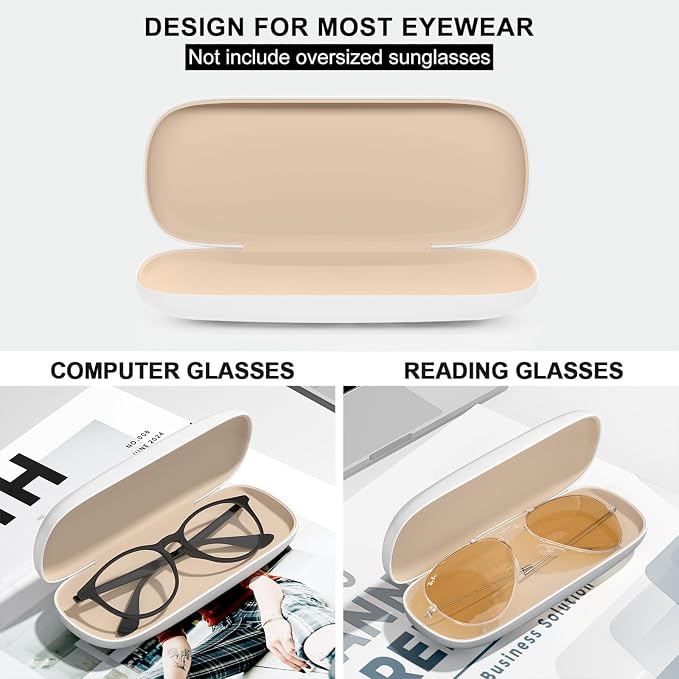 Eyeglasses Case, Hard Shell Protective Case for Glasses, Unisex for Women Men