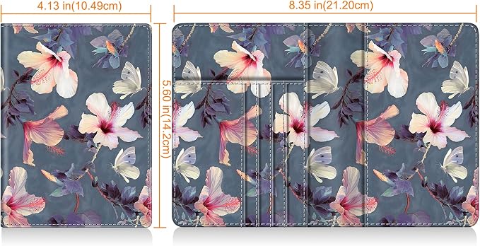 FINTIE Passport Holder, Slim Travel Wallet RFID Blocking Card Case Cover | Passport Cover Protector Essentials with Credit Card Slots, For Women/Men