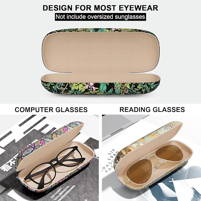 Eyeglasses Case, Hard Shell Protective Case for Glasses, Unisex for Women Men