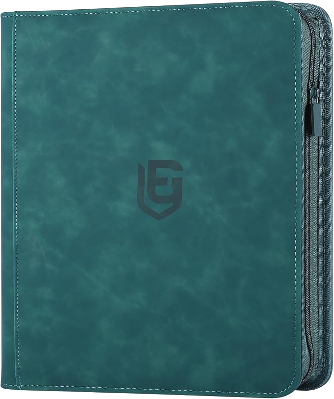 12 Pocket Card Binder,720 Pocket Trading Card Binder，Side Loading Collectible Card Albums for MTG, for TCG Football, Sports, Game Cards Dark Green
