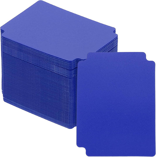 PATIKIL Trading Card Dividers, 100 Pcs Index Card Football Card Sorter Storage Boxes Organizer Tray Accessories for Sports Game Baseball Card, Blue