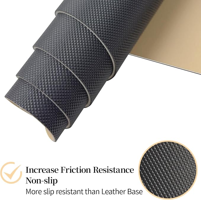 Leather Desk Pad Mat, Latte Desk Mat, 23.6" x 13.7" | Non-slip and Waterproof Computer Mat, Desk Protector for Office/Home, Desk Accessories