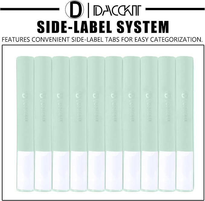 D DACCKIT Card Binder 16 Pocket - Fits 1024 Cards，4X4 Ringless Card Album with Sleeves for Trading Cards & Sports Cards（Model A，Asakusa Green）