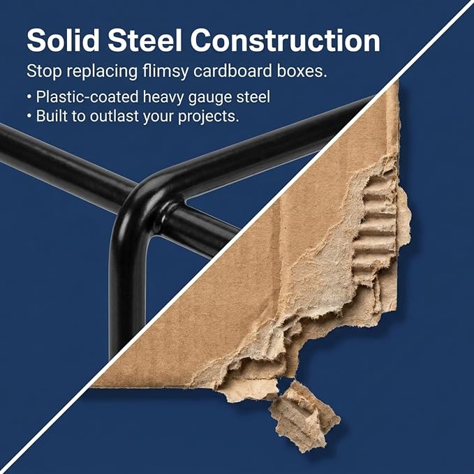 ALVIN WRF40 Wire Bin Roll File, Made for Rolled Maps, Plans, Drawings, and Tubes (4 x 4 Inches - 20 Slots)