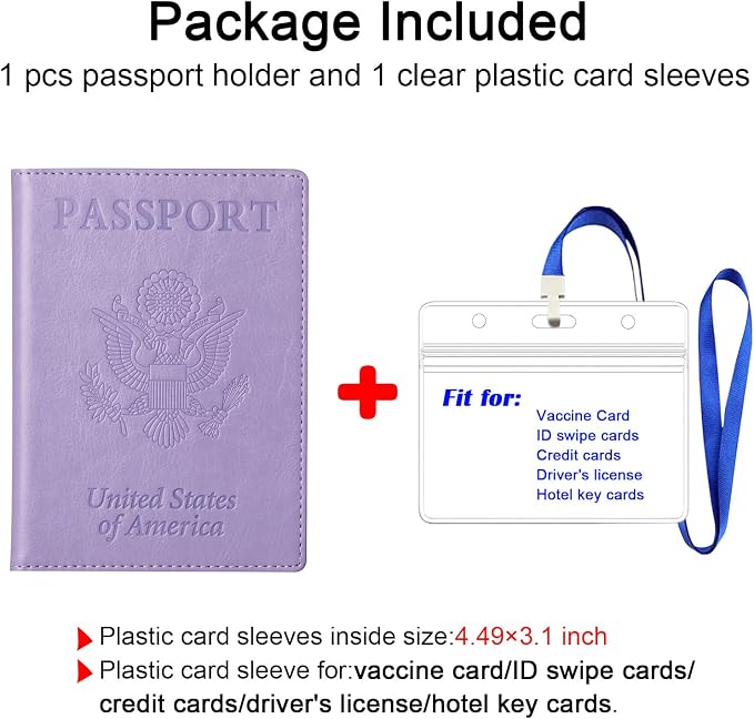 TIGARI Passport Holder for Travel Women Men, Valentines Day Gifts PU Leather Wallet Cover Case Sleeve, Waterproof Protected Document Organizer, Vacation Plane Cruise Travel Essentials