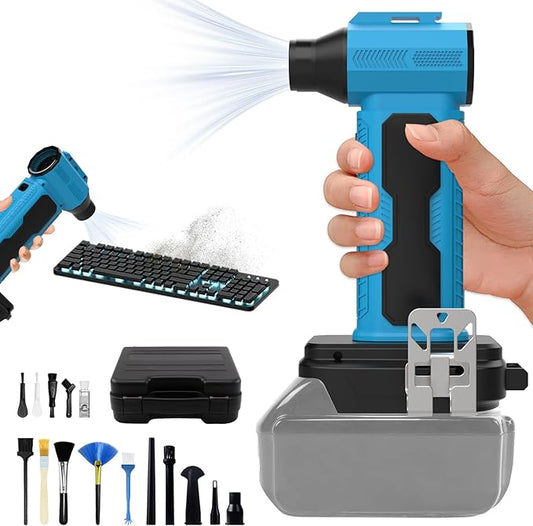 Electric Dust Blower (Compatible with Makita 18V) | Portable High-Pressure Duster, Compatible with Makita 18V Batteries, 130,000 RPM Brushless Handheld Design