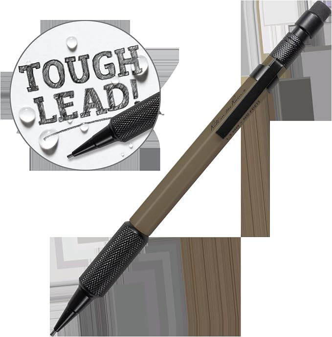 Rite in the Rain Weatherproof Mechanical Pencil, Flat Dark Earth Barrel, 1.3mm Black Lead (No. FDE13)