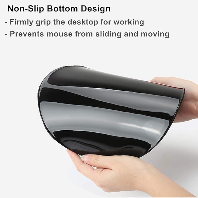 Mouse Pad with Wrist Support, Non Slip Mousepad Wrist Rest for Office, Computer, Laptop & Mac-Comfortable & Lightweight Ergonomic Support Mouse Mat(DL-Pink Art)