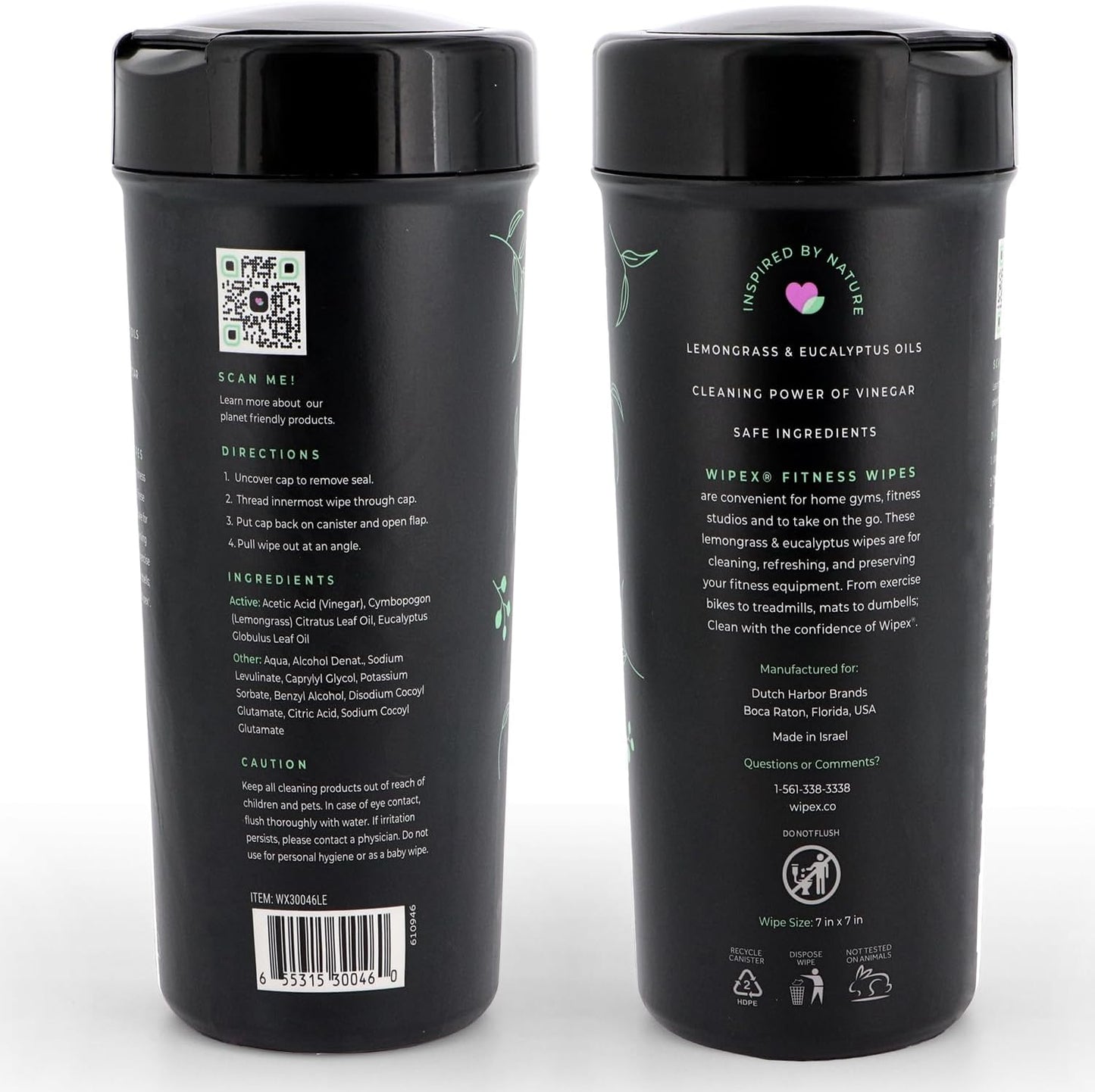 Wipex Screen Wipes & Gym Wipes Combo Pack - 75ct Gym Equipment Wipes Canister & 24ct Individually Wrapped Fitness Touch Screen Wipes, Safe for Yoga Mats & Electronics, Lemongrass Scent