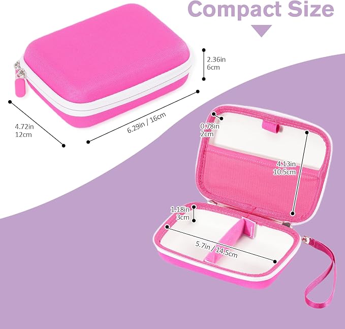 ProCase Hard Playing Card Game Carrying Case, Travel Storage Box Holds 300+ Trading Cards, Bag Holder for Classic Board Game UNO, Five Crowns，SKYJO, PlayMonster and More (Case Only) -Pink