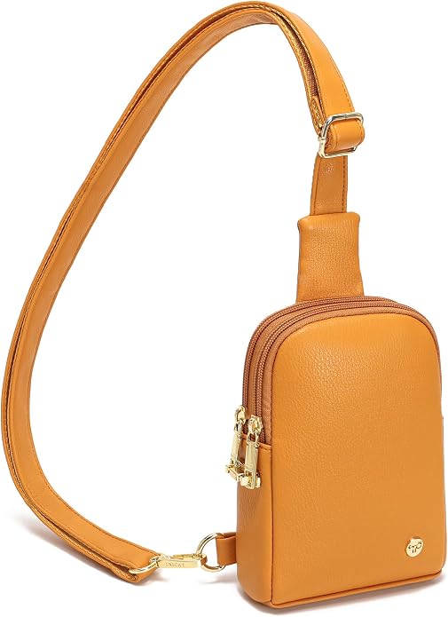 Lightweight Small Crossbody Sling Bag for Women | Mini Travel Purse,Multi-pocket with Card Slots,Durable Vegan Leather,Everyday Carry