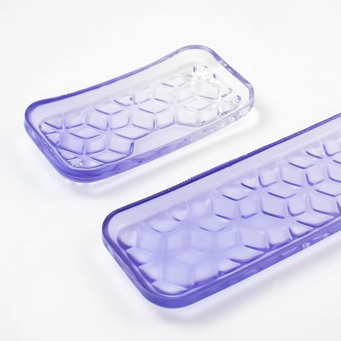Gel Keyboard and Mouse Wrist Rest Set – Water Ripple Wrist Rest for Computer Keyboard 60%/68%/75%, Comfort & Support for Typing and Gaming (Purple Gradient)