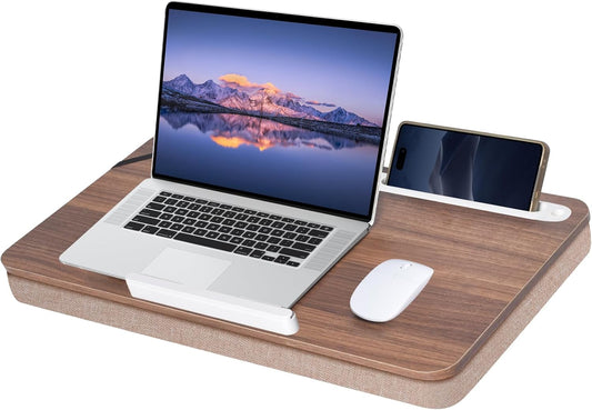 wishacc Lap Desk 24 inches Extra Large - Versatile and Comfortable for Work and Leisure