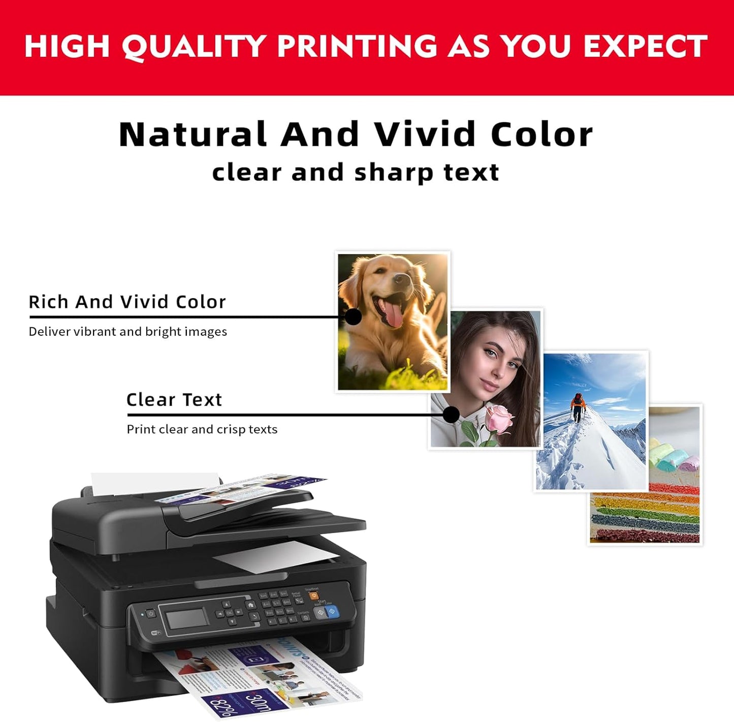 276XL Color & 275XL Black Ink Cartridge Combo Pack (2-Pack) - Replacement for Canon tr4700 Printer Ink Cartridges Compatible for Canon tr4700 tr4720 tr4722 ts3522 ts3500 ts3722 ts3720 ts3520 Ink