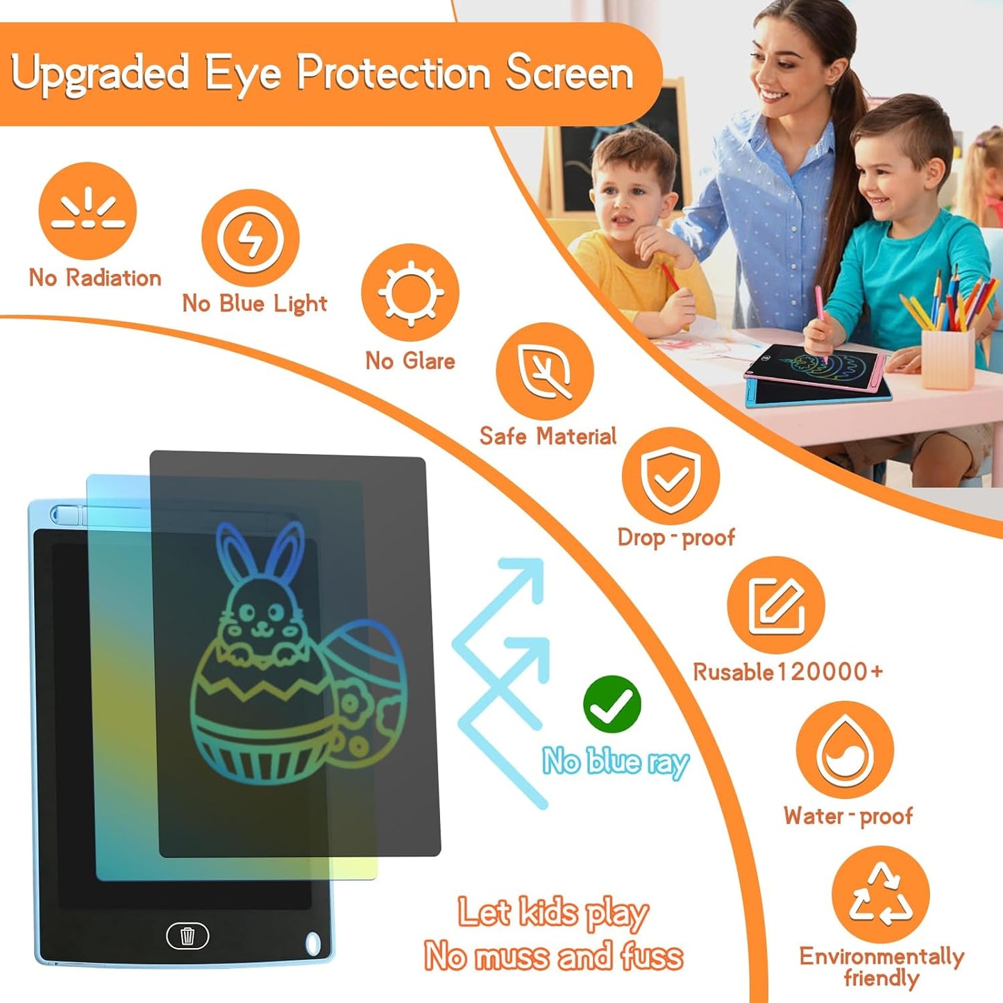 32 Pack LCD Writing Tablet for Kids Drawing Tablet 8.5" Upgraded Drawing Pad Toddler Doodle Board for Kids Bulk Learning Writing Tablet for Class Party