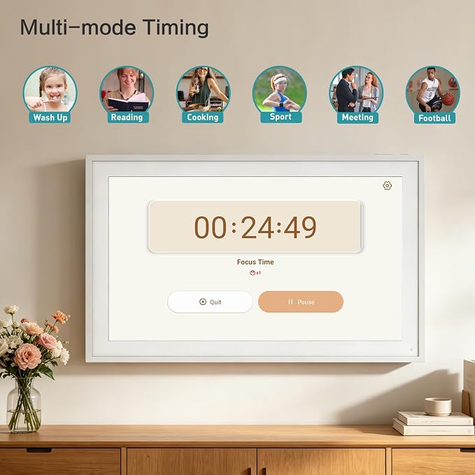15.6" Digital Calendar Electronic Calendar for Chore Chart - Touchscreen Interactive Smart Display, Meal Planner, Auto-Sync Online iCloud Outlook, Digital Photo Frame, Wall Mountable Gifts for Mom Dad