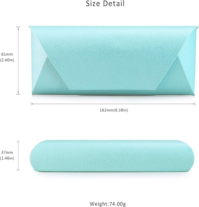 LifeArt Eyeglass Case Hard Shell, Portable Sunglass Case, Fashionable PU Leather Eyeglass Case, Lightweight